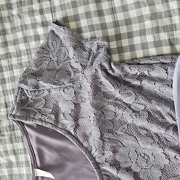 Pinkblush Lace Maxi Empire Waist Sleeved Dress - Picture 5 of 12